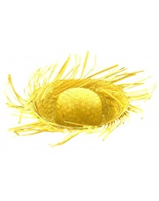Sombrero słomkowe - żółte